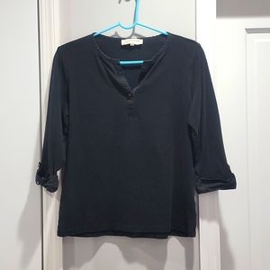 Jones New York Cuffed Sleeve Top